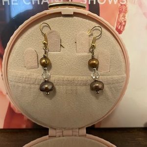 Handmade fresh water pearl earrings